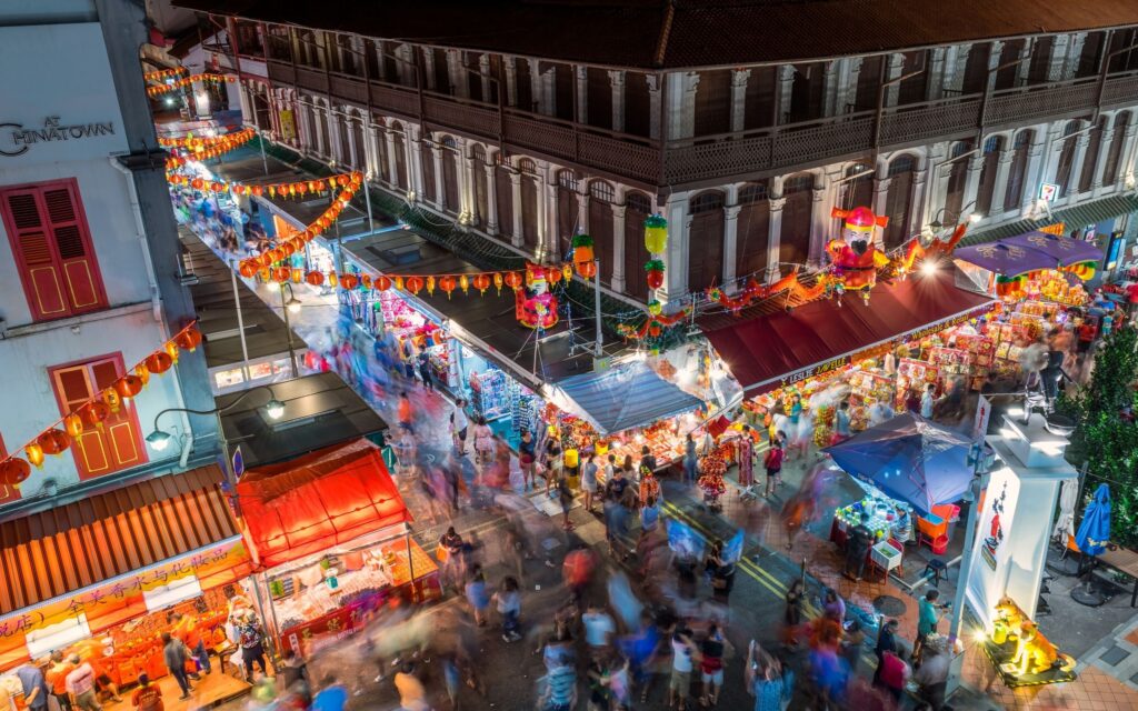 Hawkers Stalls, Chinatown Singapore